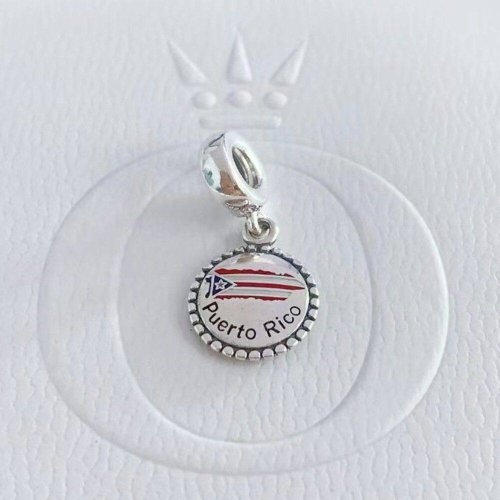 Pandora Puerto Rico Flag Charm